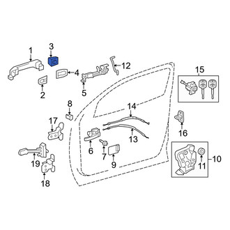 Toyota OE - Front Left Exterior Door Handle Cover