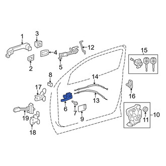Toyota OE - Front Right Inner Interior Door Handle