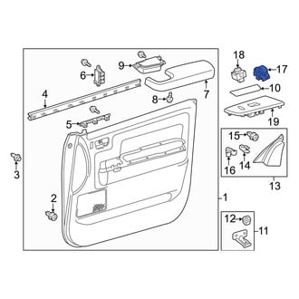 Toyota OE - Front Right Door Window Switch