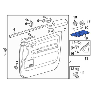 Toyota OE - Front Left Door Window Switch Bezel