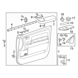 Toyota OE - Front Door - Interior Trim