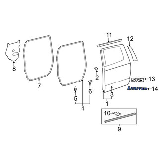 Toyota OE - Front Right Door Emblem