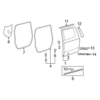Toyota OE - Rear Door - Door & Components
