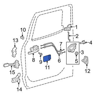 Toyota OE - Rear Left Interior Door Handle Trim