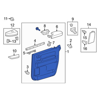 Toyota OE - Rear Right Inner Door Interior Trim Panel