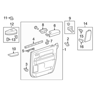 Toyota OE - Rear Door - Interior Trim