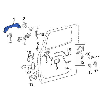 Toyota OE - Front Outer Exterior Door Handle