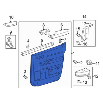 Toyota OE - Rear Right Inner Door Interior Trim Panel