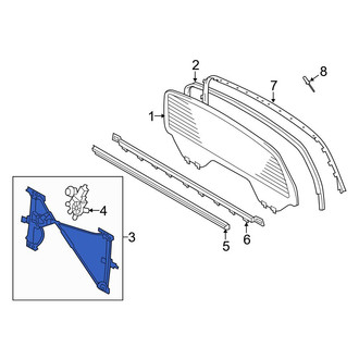 Toyota OE - Rear Center Window Regulator