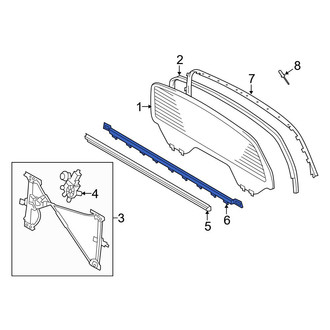 Toyota OE - Rear Outer Back Glass Seal