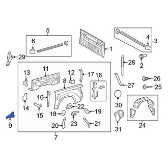 Toyota OE - Rear Right Stone Guard