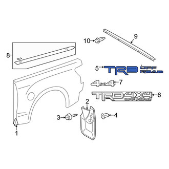 Toyota OE - Rear Truck Bed Decal