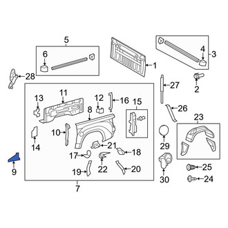 Toyota OE - Rear Left Stone Guard