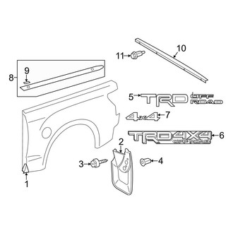 Toyota OE - Pick Up Box - Exterior Trim (6.5' Box)