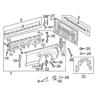 Toyota OE - Rear Inner Tie Down Hook