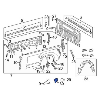 Toyota OE - Rear Fuel Filler Housing