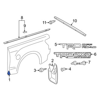 Toyota OE - Rear Right Stone Deflector