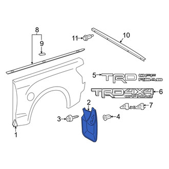 Toyota OE - Rear Right Mud Flap