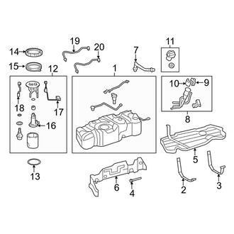 Toyota OE - Fuel System Components (26 Gallon)