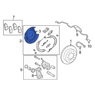 Toyota OE - Rear Right Brake Dust Shield