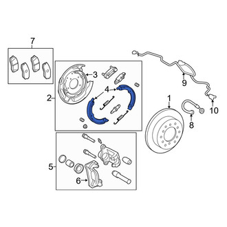 Toyota OE - Rear Parking Brake Shoe