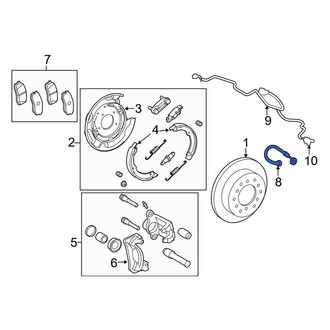 Toyota OE - Rear Outer Brake Hydraulic Hose