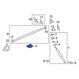 Toyota OE - Rear Left Leaf Spring Plate