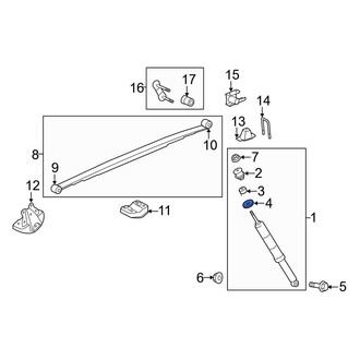 Toyota OE - Suspension Shock Absorber Mount Washer