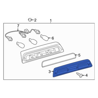 Toyota OE - Rear Center High Mount Stop Light Lens