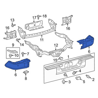Toyota OE - Rear Left Lower Bumper Corner Cover