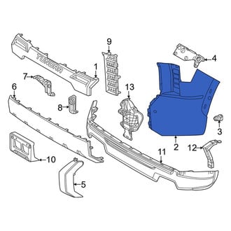 Toyota OE - Rear Center Bumper Cover