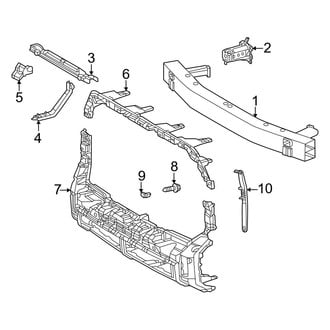 Toyota OE - Front Bumper - Bumper & Components (Bumper Support)