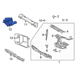 Toyota OE - Front Left Radiator Support Air Deflector