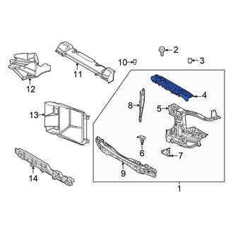 Toyota OE - Front Upper Radiator Support Tie Bar