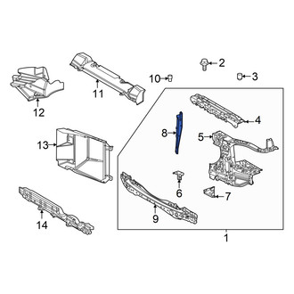 Toyota OE - Front Hood Latch Support