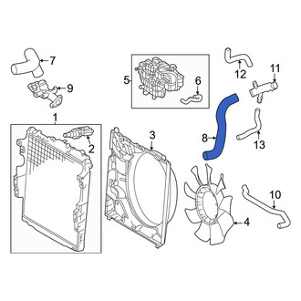 Toyota OE - Lower Radiator Coolant Hose