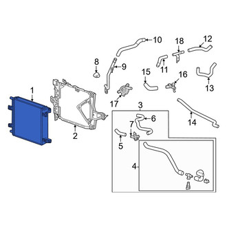 Toyota OE - Left Radiator