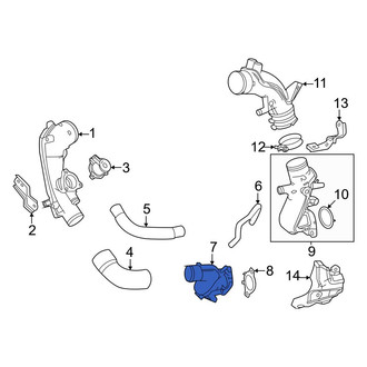 Toyota OE - Right Turbocharger Outlet Tube