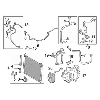 Toyota OE - Air Conditioner & Heater - Condenser, Compressor & Lines