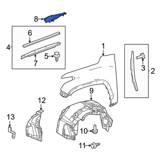 Toyota OE - Right Fender Seal