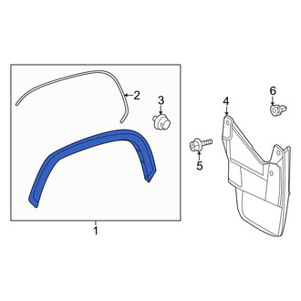 Toyota OE - Front Left Wheel Arch Molding