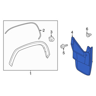 Toyota OE - Front Left Mud Flap