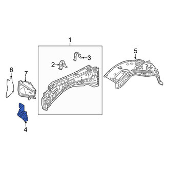 Toyota OE - Front Right Fender Outrigger