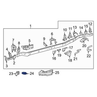 Toyota OE - Rear Right Body Mount Cushion