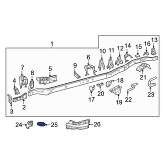 Toyota OE - Rear Right Body Mount Cushion