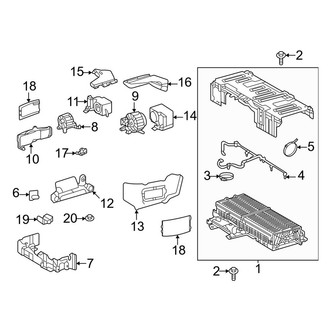 Toyota OE - Electrical - Battery (High Voltage Battery), (1794 Edition / Capstone / Limited / Platinum / TRD Pro CrewMax)