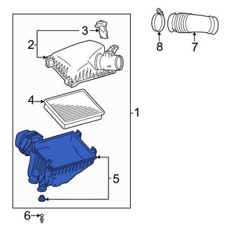 Toyota OE - Right Lower Air Filter Housing
