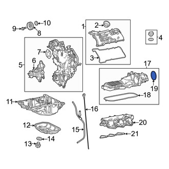 Toyota OE - Lower Engine Intake Manifold Gasket