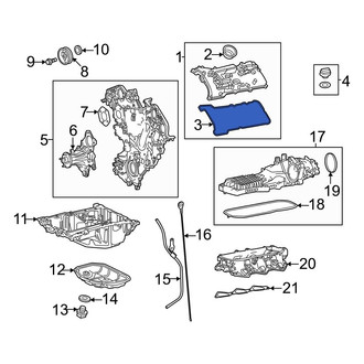 Toyota OE - Left Engine Valve Cover Gasket