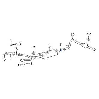Toyota OE - Rear Exhaust Tail Pipe Gasket